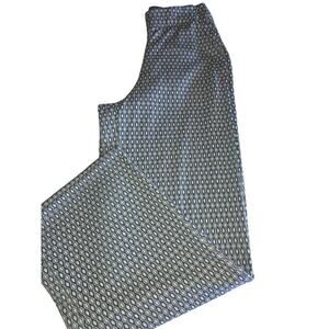 Max Studio Geometric Blue Patterned Wide Leg Pants Small ❤️